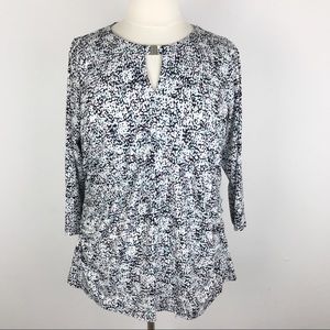 Vince Camuto Printed Stretch Blouse Career Top 2X